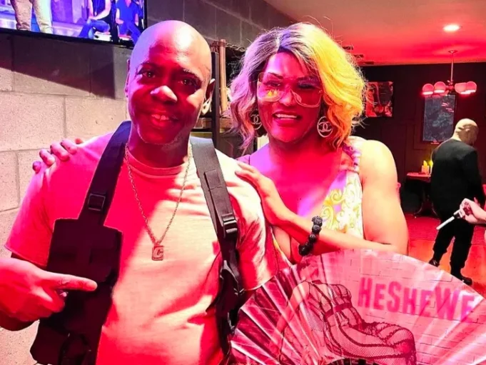 Dave Chappelle Hangs With Transgender Comedian Flame Monroe in Ohio