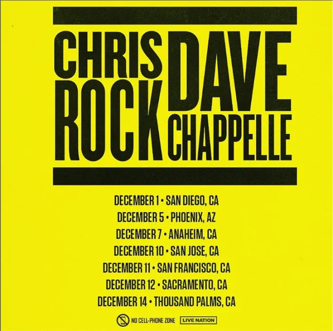 Dave Chappelle & Chris Rock To Co-Headline Seven-City Comedy Tour