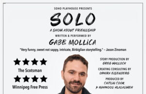 Gabe Mollica’s “Solo: A Show About Friendship” Extended To November 17th-19th