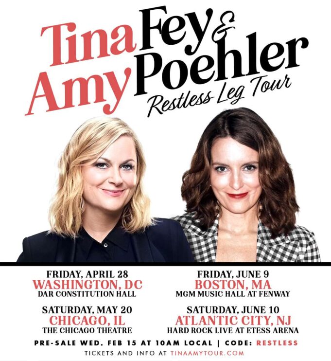 Tina Fey & Amy Poehler Announces Comedy Tour